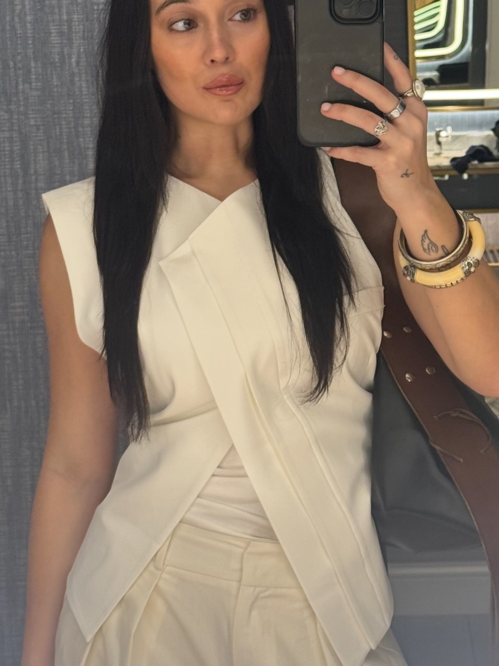 The Frankie Shop Cream Vest Top